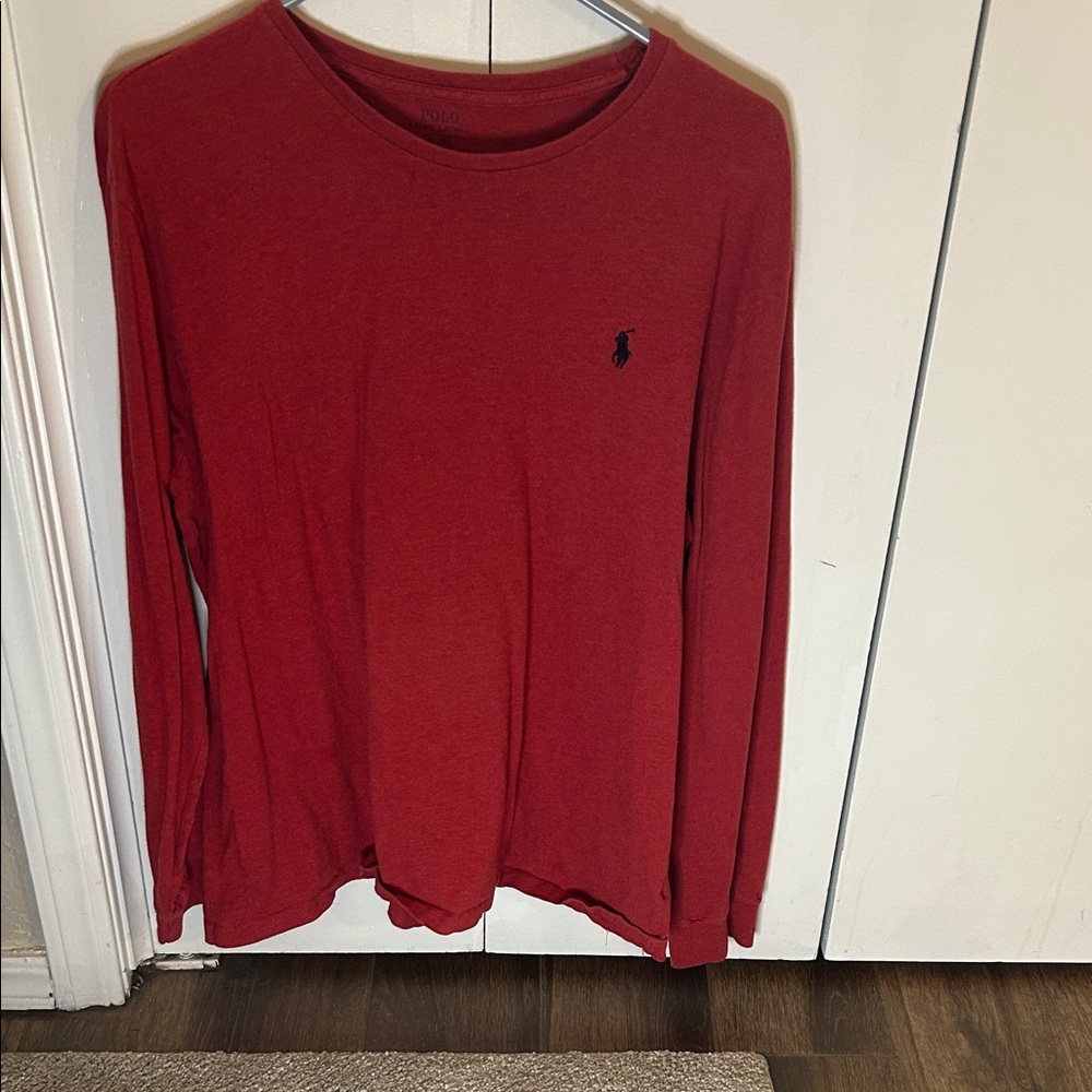 Polo by Ralph Lauren Red Long Sleeve Shirt